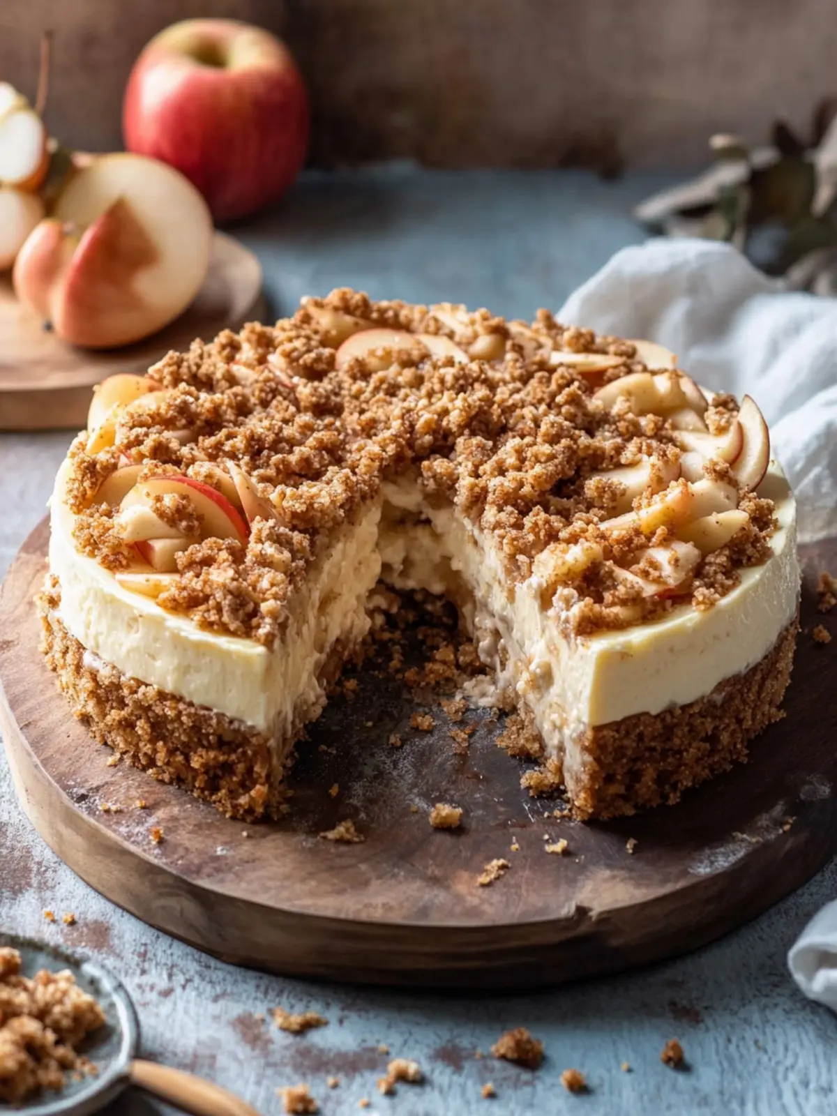 Apple Crumble Cheesecake: Your Cozy Fall Dessert Awaits 3 Apple Crumble Cheesecake