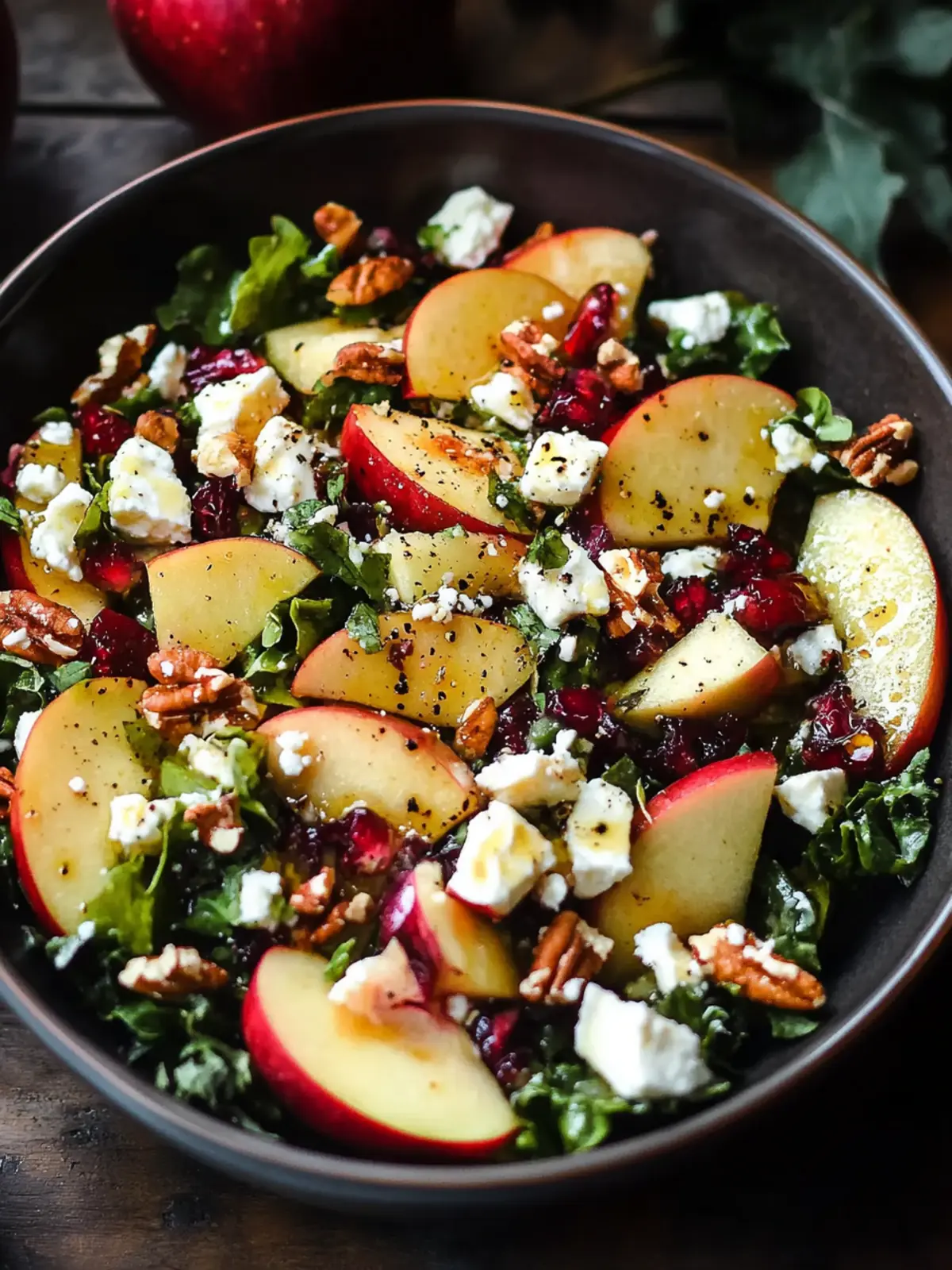 Autumn Harvest Honeycrisp Apple and Feta Salad to Savor 3 Autumn Harvest Honeycrisp Apple and Feta Salad.