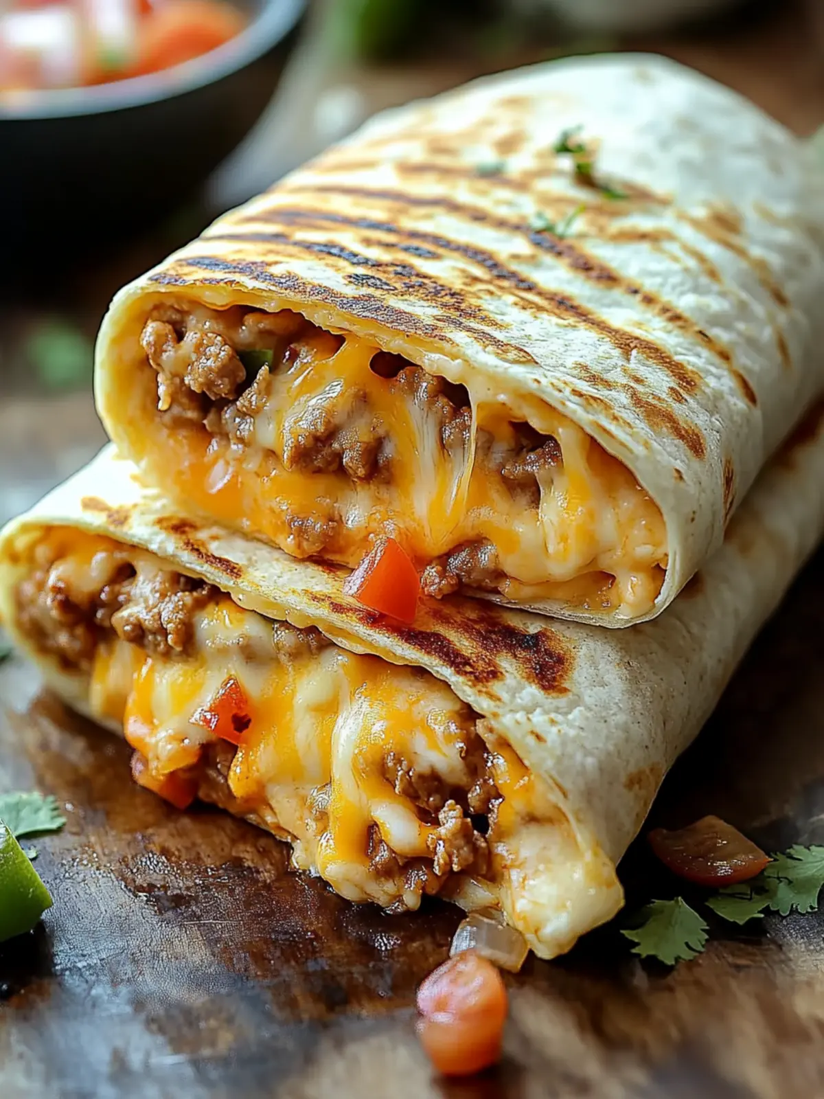 Easy Grilled Cheese Burrito