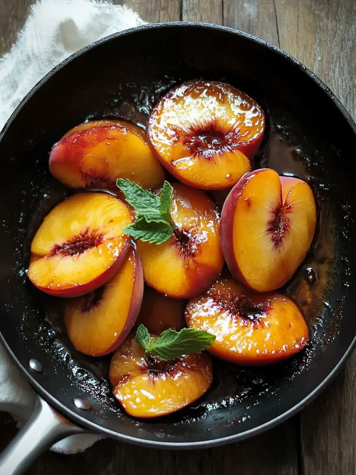 Caramelized Skillet Peaches