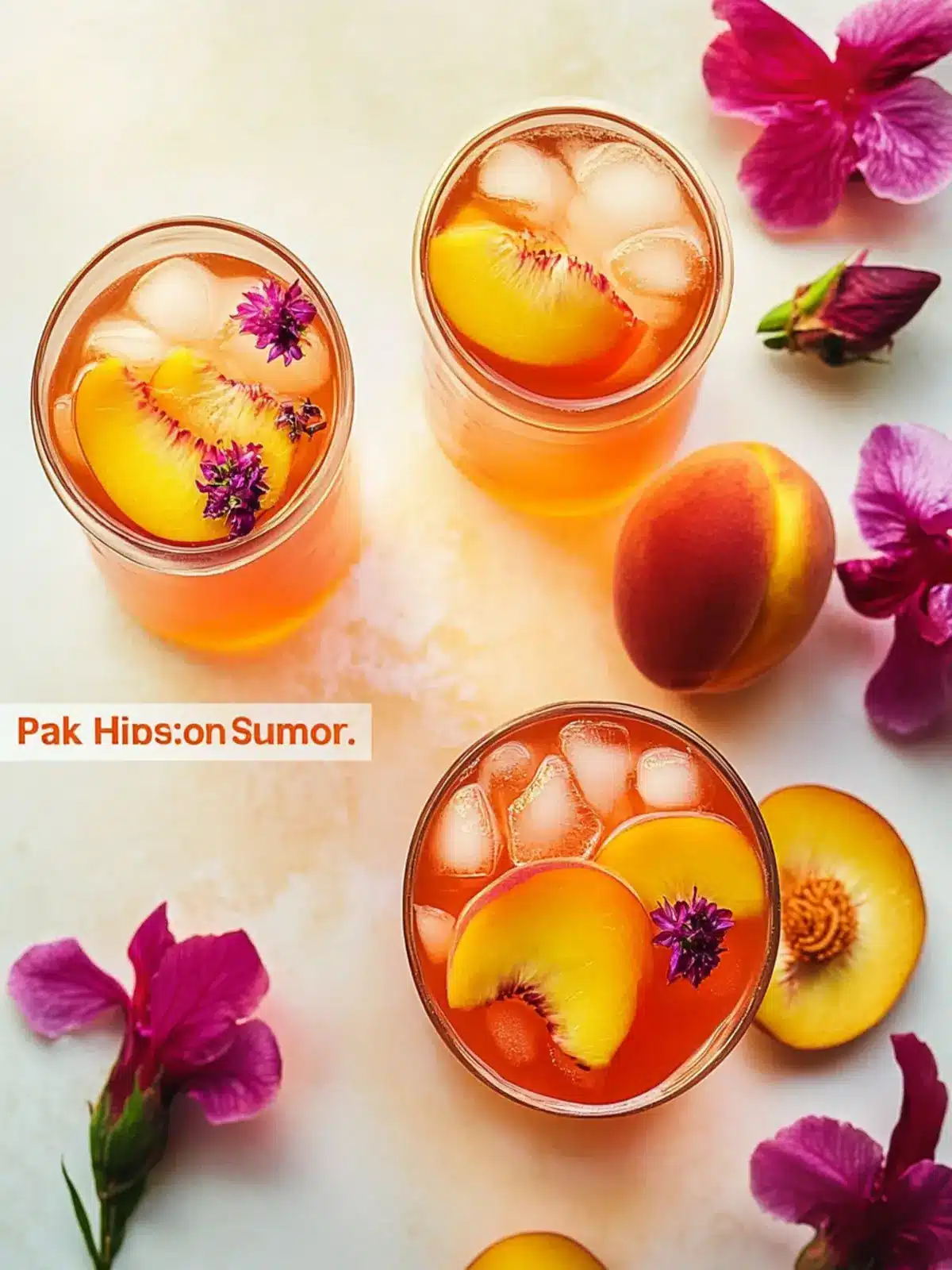 Peach Hibiscus Sunset Tea