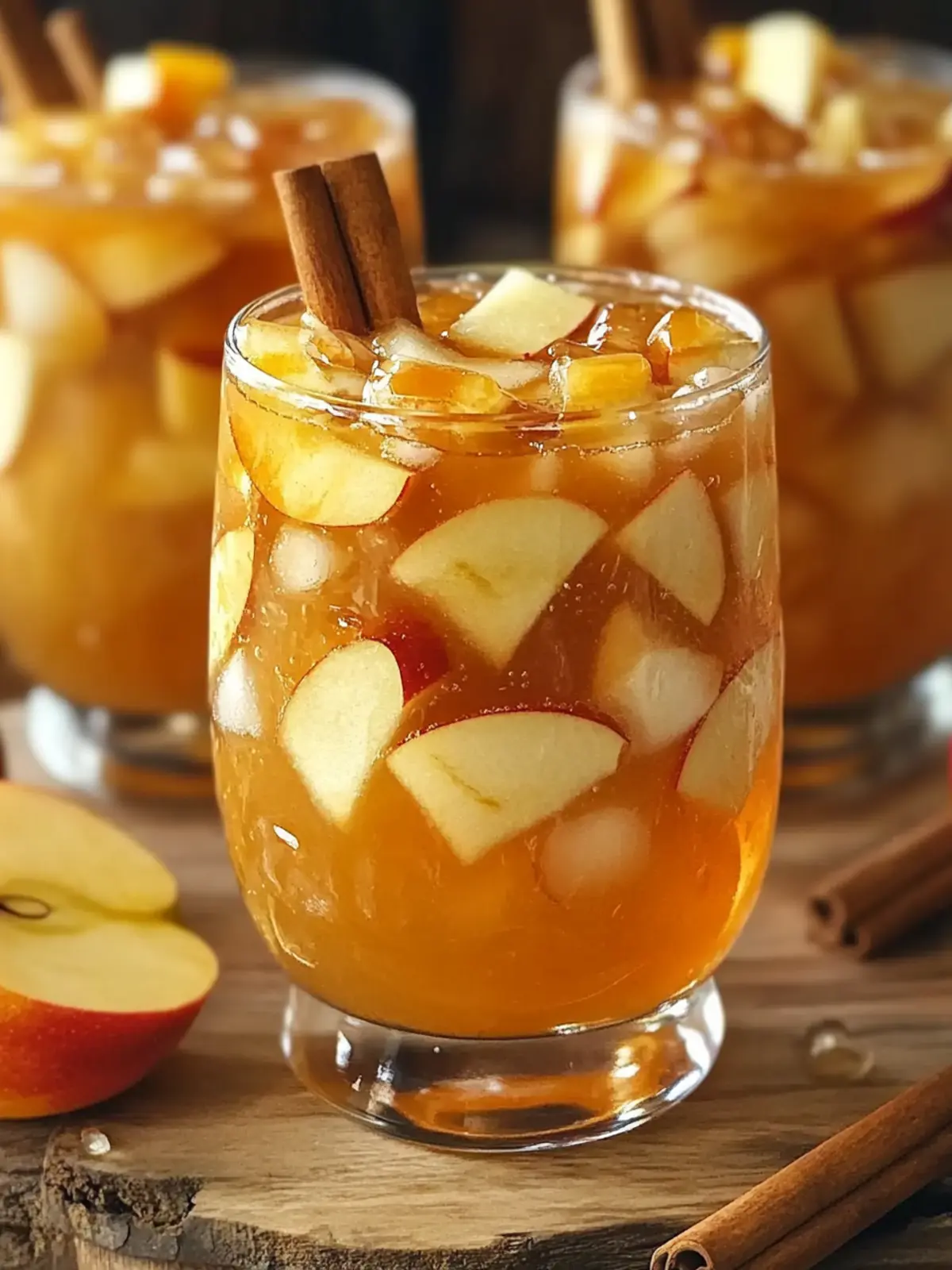 Caramel Apple Pie Punch Mocktail