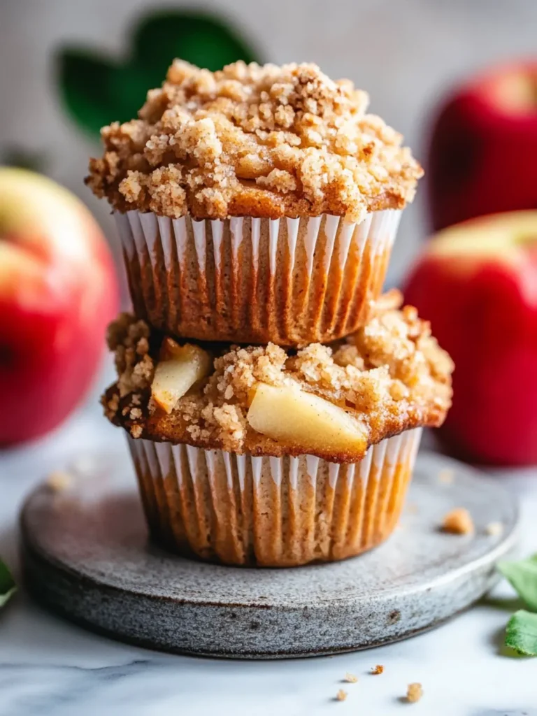 Easy Apple Crumble Muffins