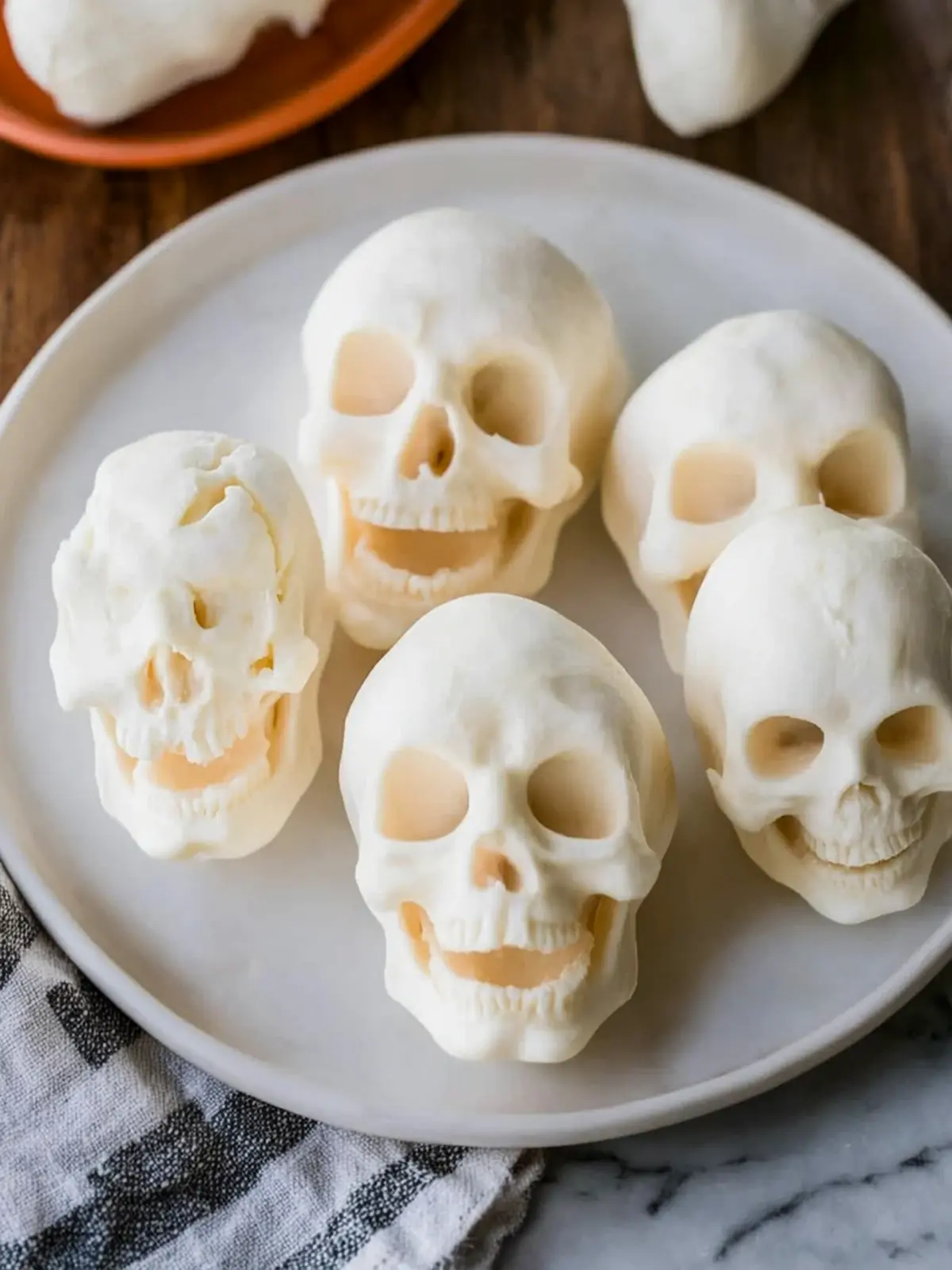 Create Spooky Mozzarella Cheese Skulls for Halloween Fun 4 Mozzarella Cheese Skulls