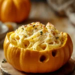 Pumpkin Alfredo Pasta Cauldrons for a Cozy Fall Feast 6 Pumpkin Alfredo Pasta Cauldrons