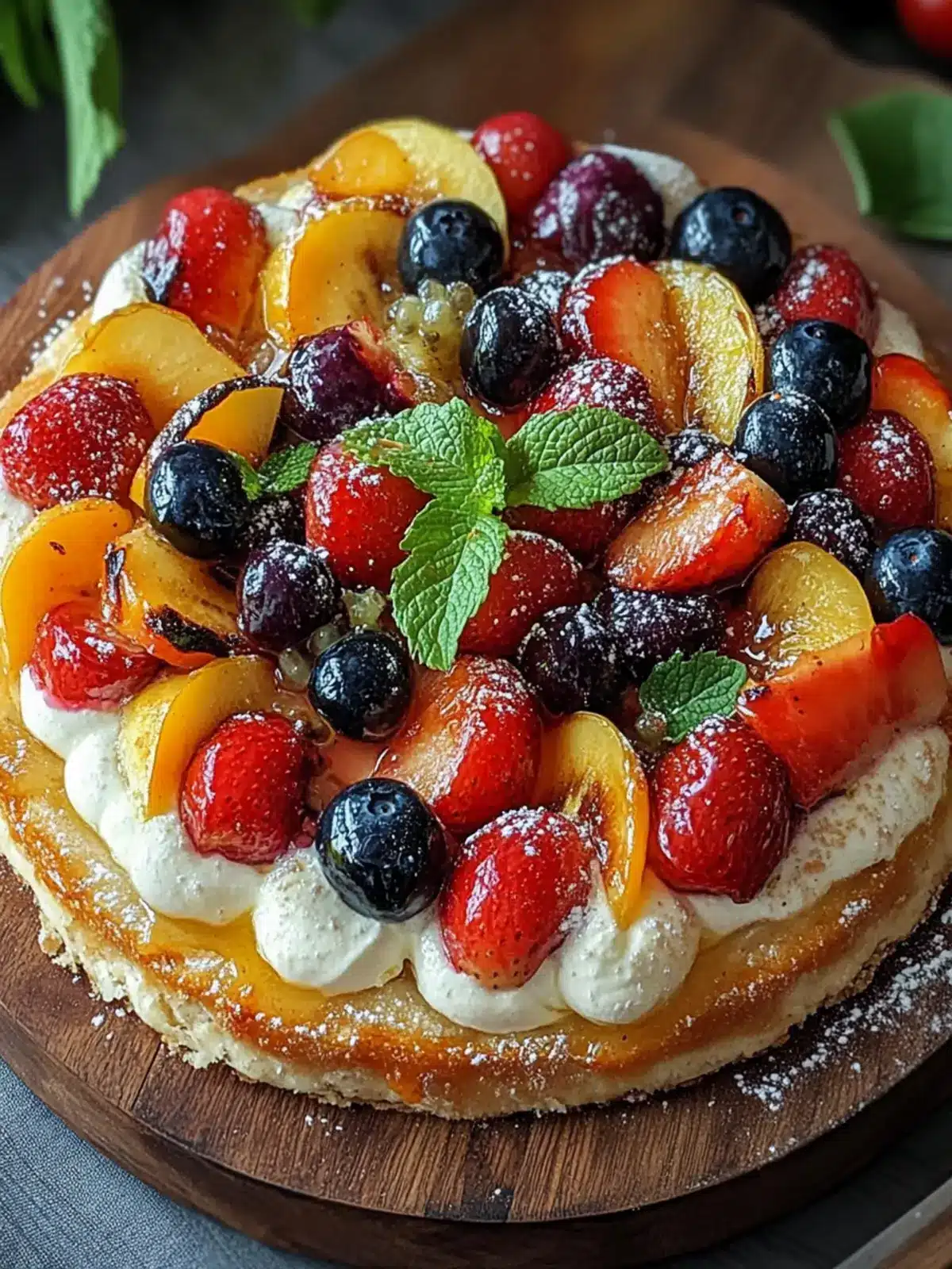 Fruity Bliss Roasted Fruit Pizza for a Sweet, Healthy Treat 5 Fruity Bliss Roasted Fruit Pizza