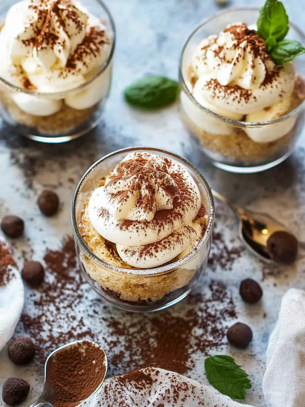 Delicious Tiramisu Cups: Easy No-Bake Dessert Delight 4 Tiramisu Cups