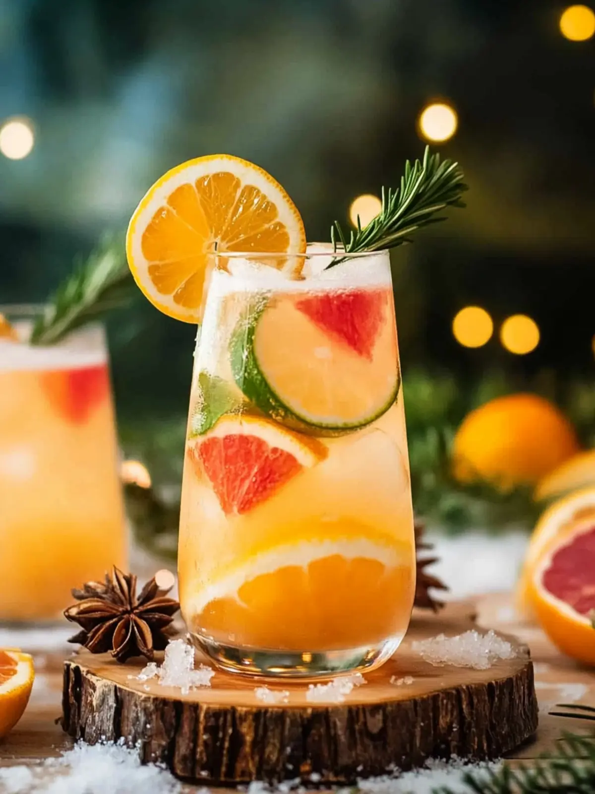 Winter Citrus Spritz Mocktail