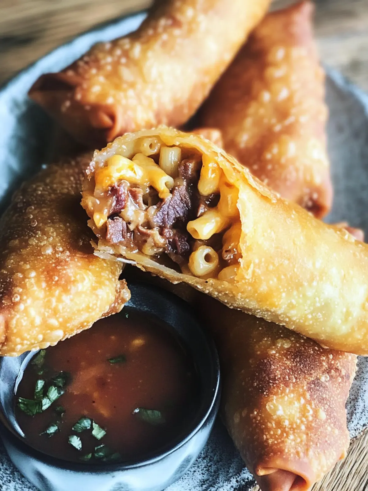 Brisket Mac and Cheese Egg Rolls That Are Irresistibly Crispy 5 Brisket Mac and Cheese Egg Rolls