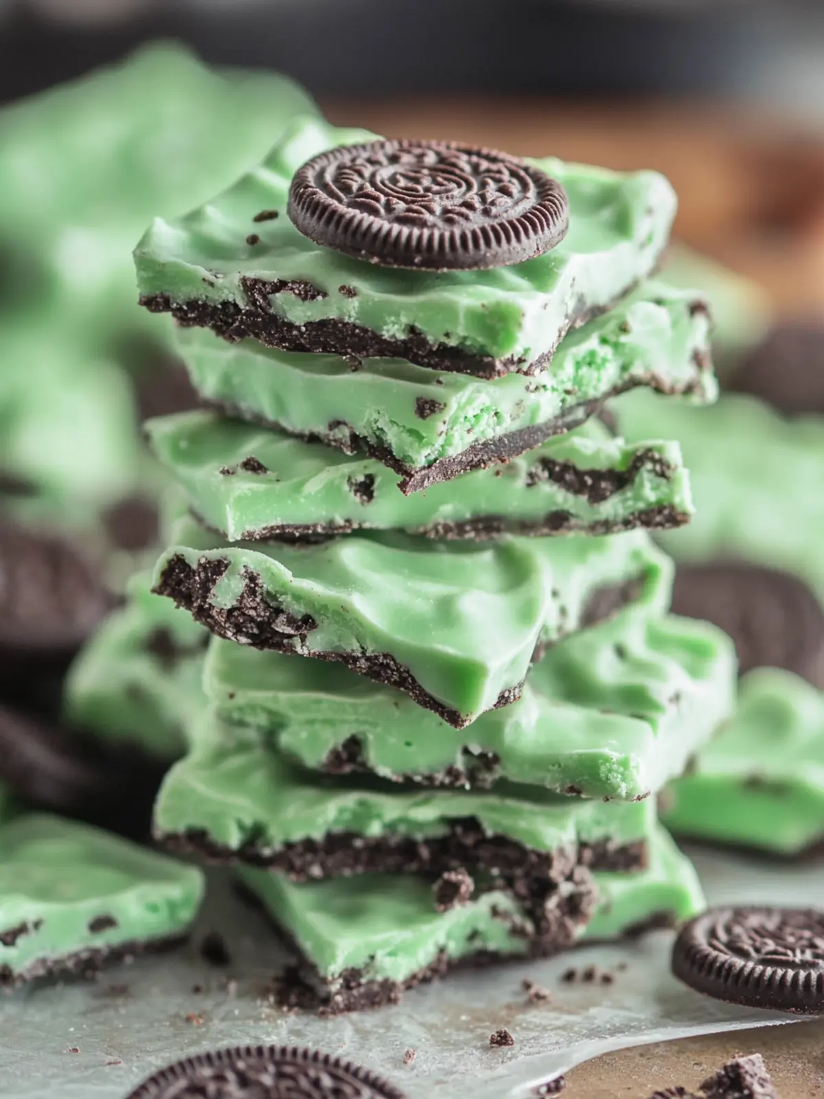 Mint Oreo Bark: The Ultimate 4-Ingredient No-Bake Treat 3 Mint Oreo Bark