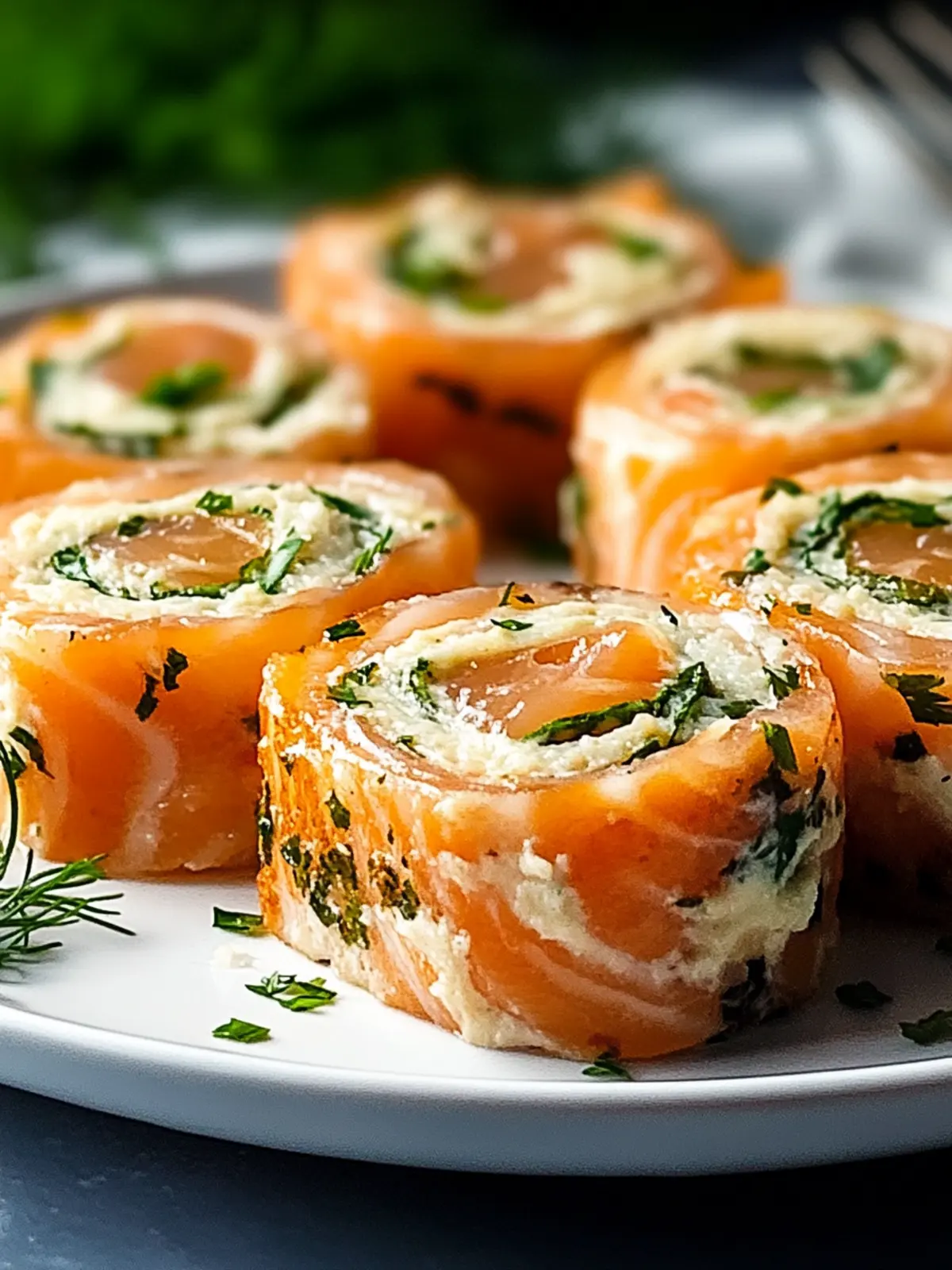 Stuffed Salmon Pinwheels
