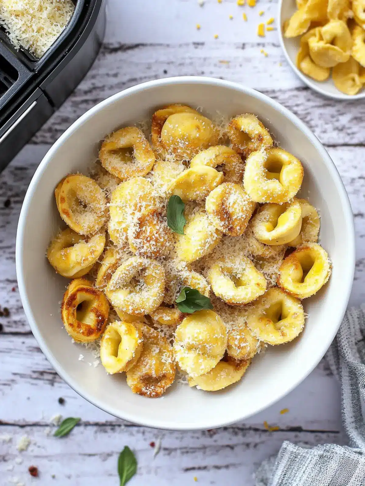 Cheesy and Crispy Air Fryer Tortellini: Snack Attack Delight! 2 Cheesy And Crispy Air Fryer Tortellini