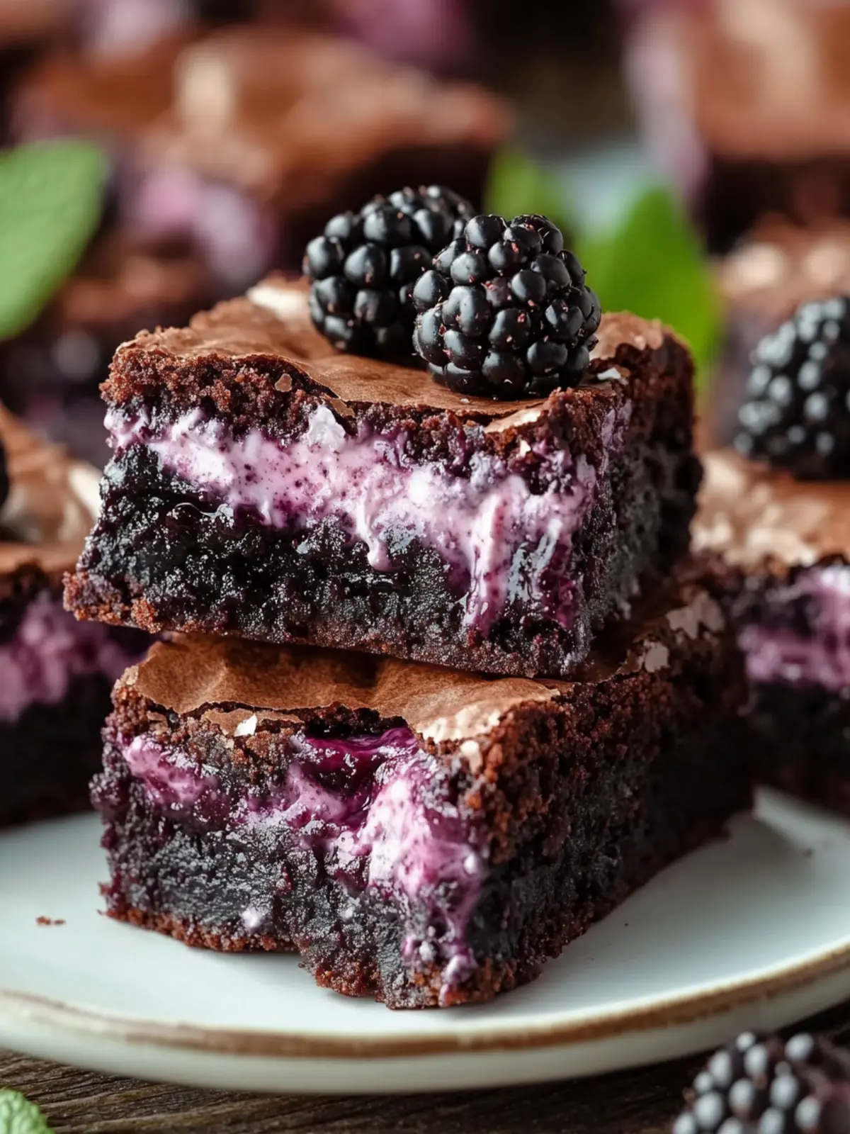 Decadent Blackberry Cream Cheese Brownies You’ll Love 4 Blackberry Cream Cheese Brownies