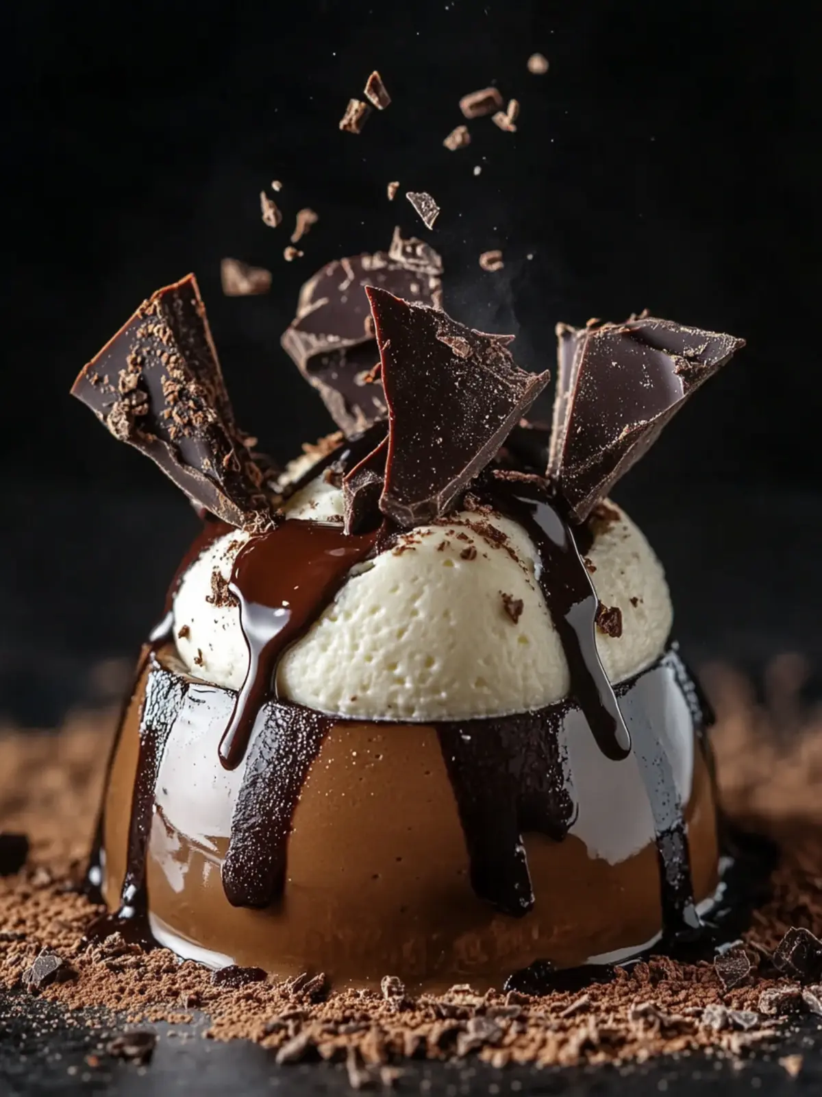 Chocolate Dome Mousse with Ganache