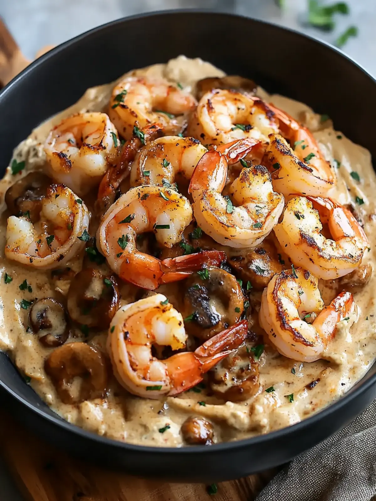 Blackened Shrimp Stroganoff