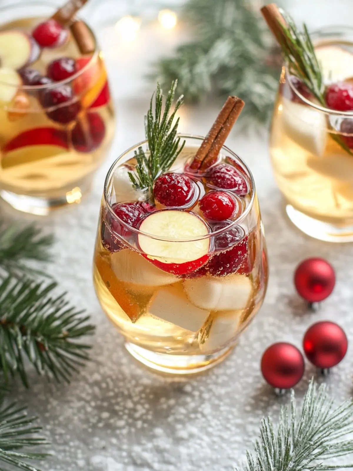 Festive White Christmas Sangria
