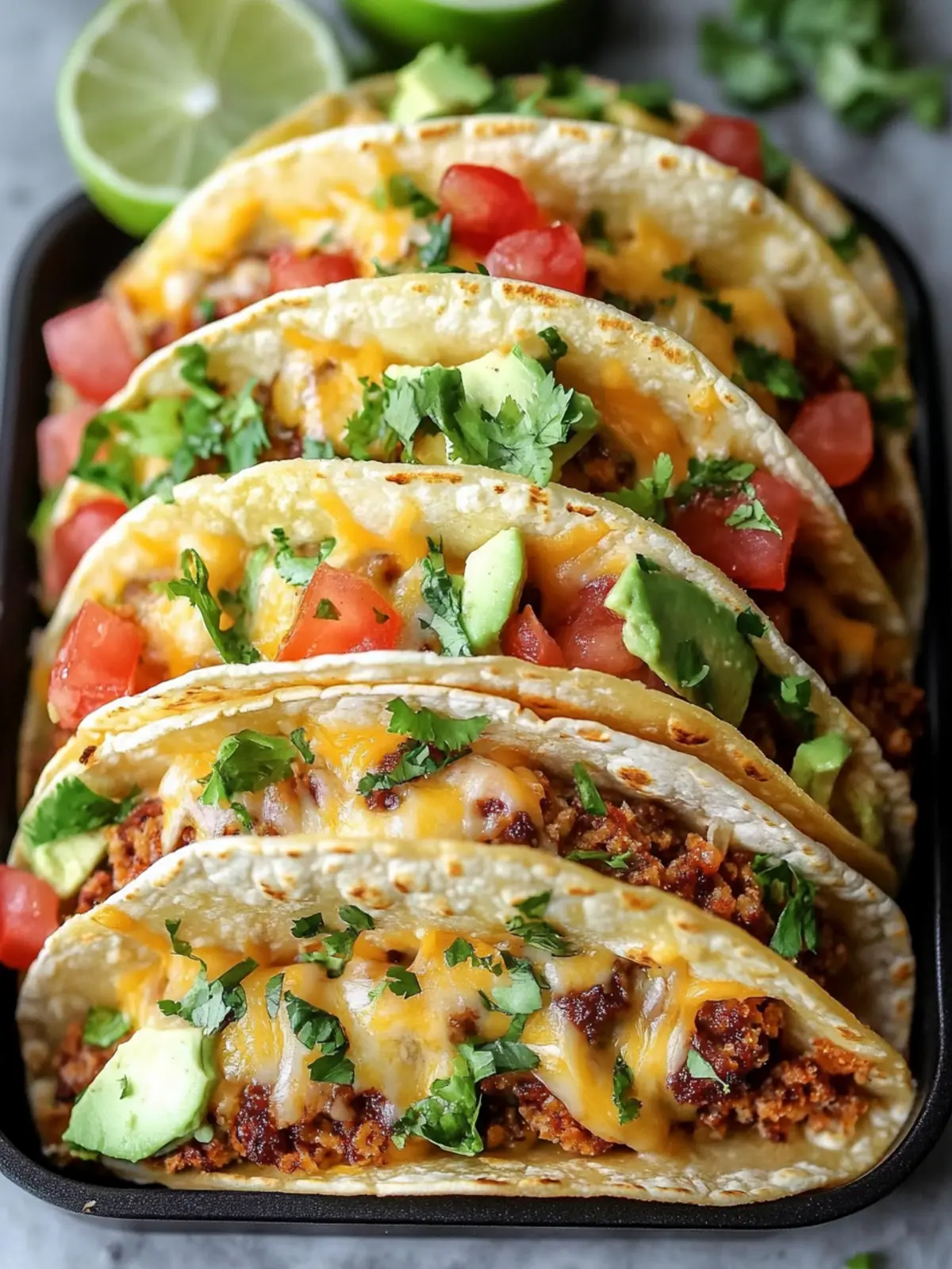 Oven-Baked Cheesy Tacos (Crispy & Loaded)