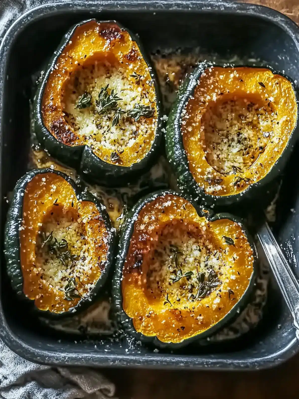 Savor the Season with Parmesan Herb Roasted Acorn Squash 4 Parmesan Herb Roasted Acorn Squash