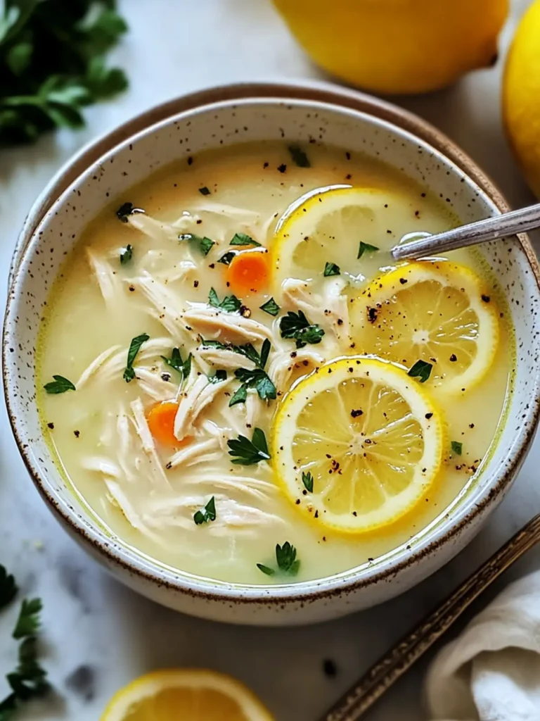 Greek Lemon Chicken Soup Easy Comfort Recipe