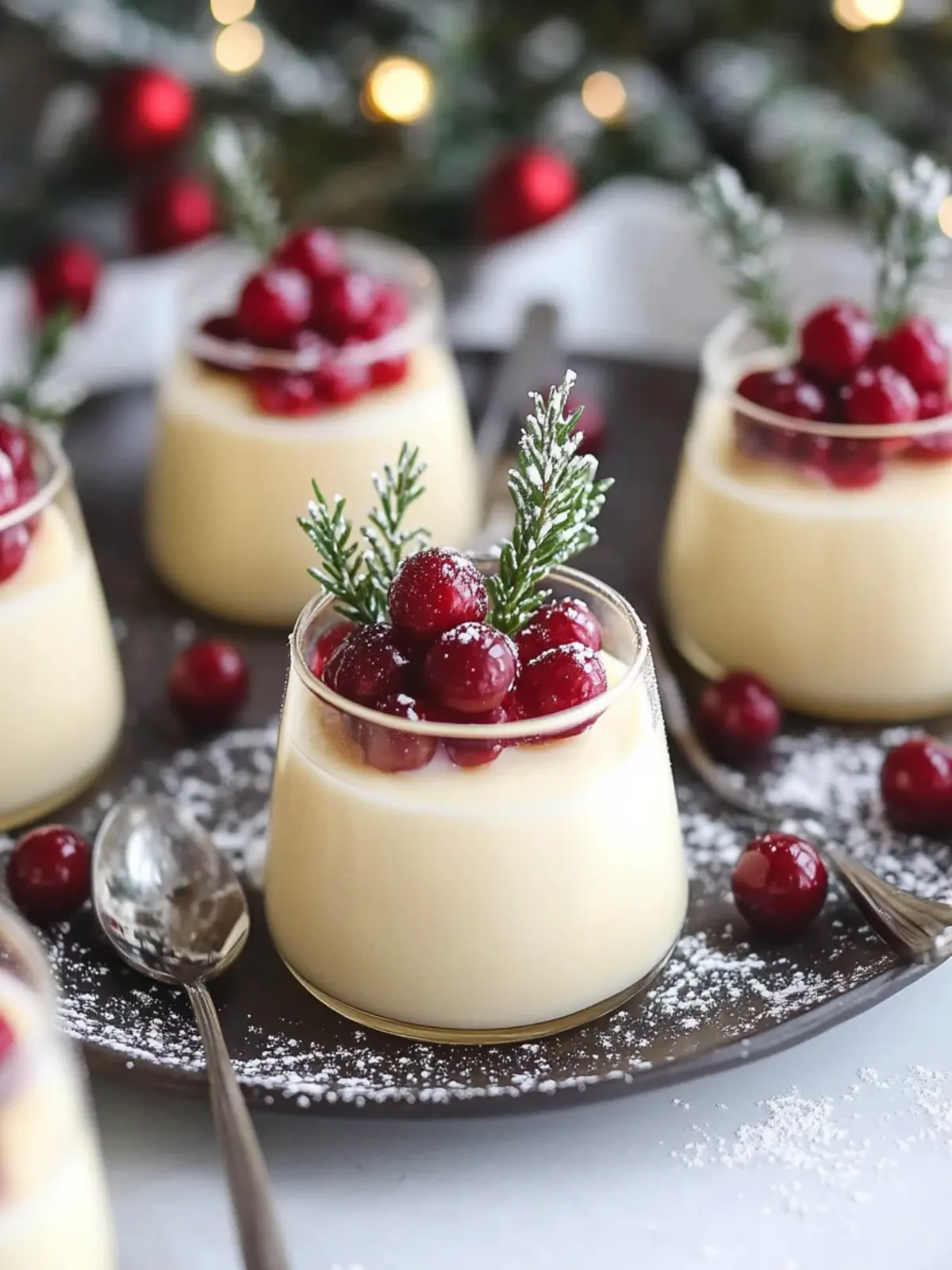 Eggnog Panna Cotta