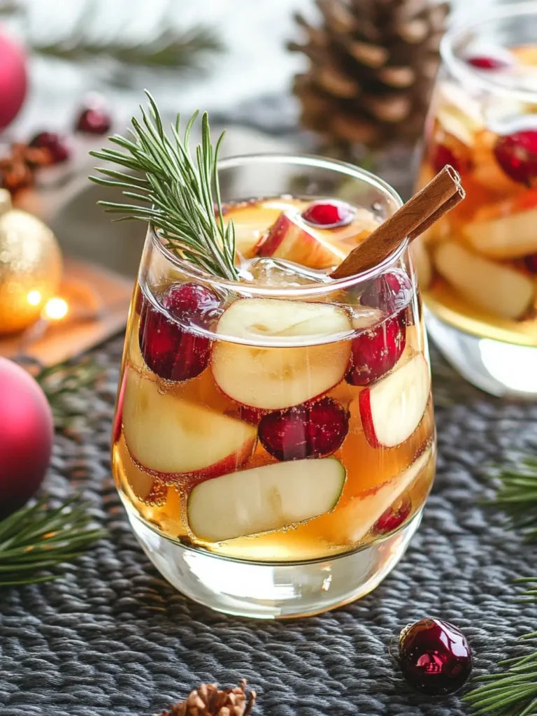 Festive White Christmas Sangria