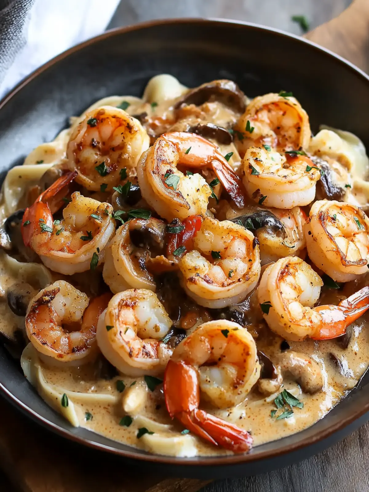Blackened Shrimp Stroganoff