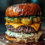 Savory Flying Dutchman Burger with Sweet Onion Buns 10 Flying Dutchman Burger