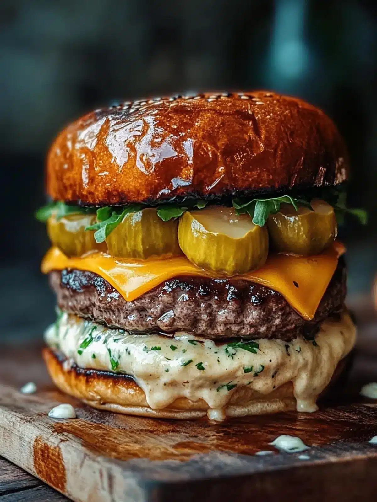 Savory Flying Dutchman Burger with Sweet Onion Buns 5 Flying Dutchman Burger