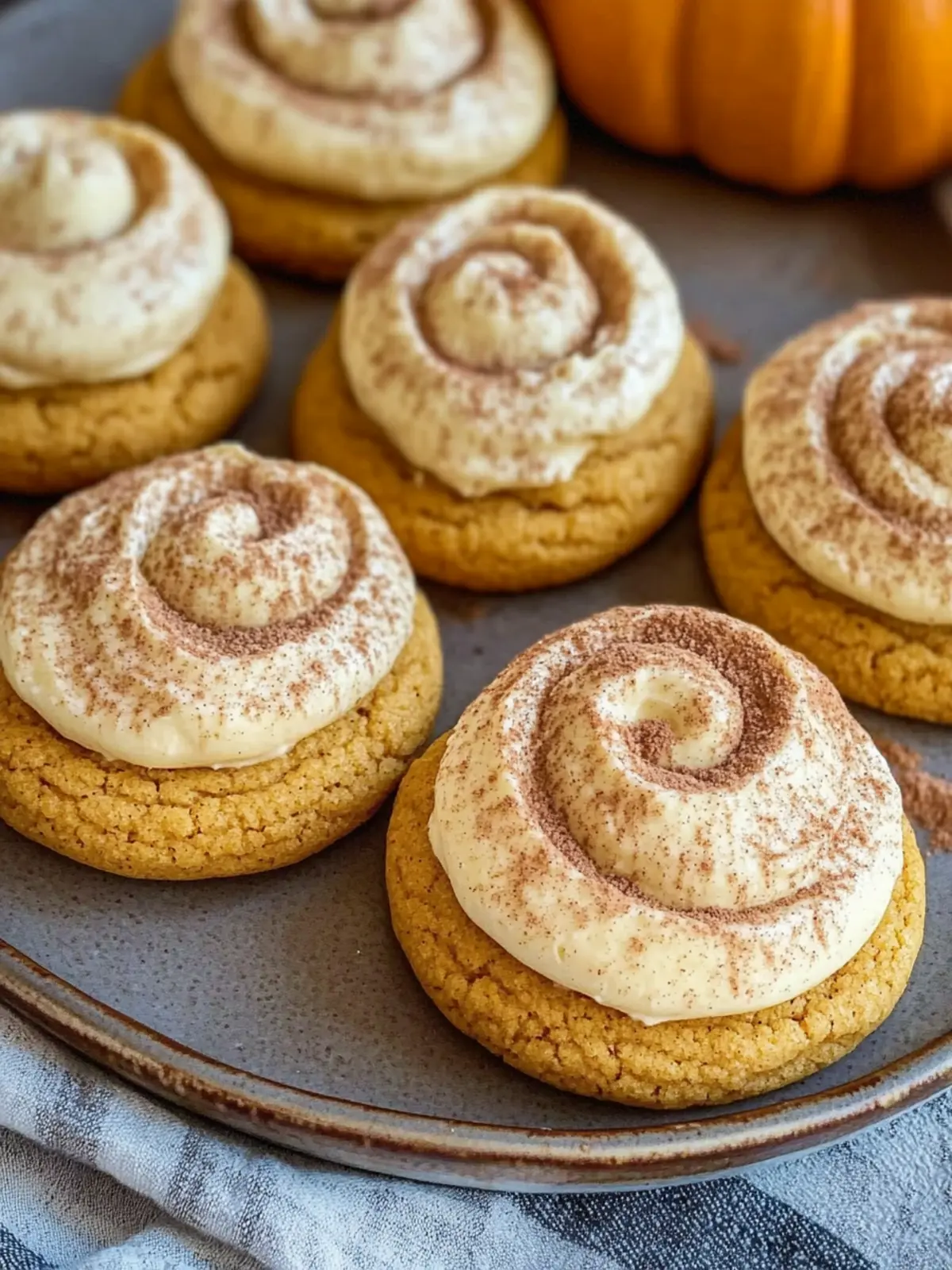 Soft Pumpkin Cookies with Cinnamon Frosting for Cozy Fall Days 2 Soft Pumpkin Cookies with Cinnamon Frosting
