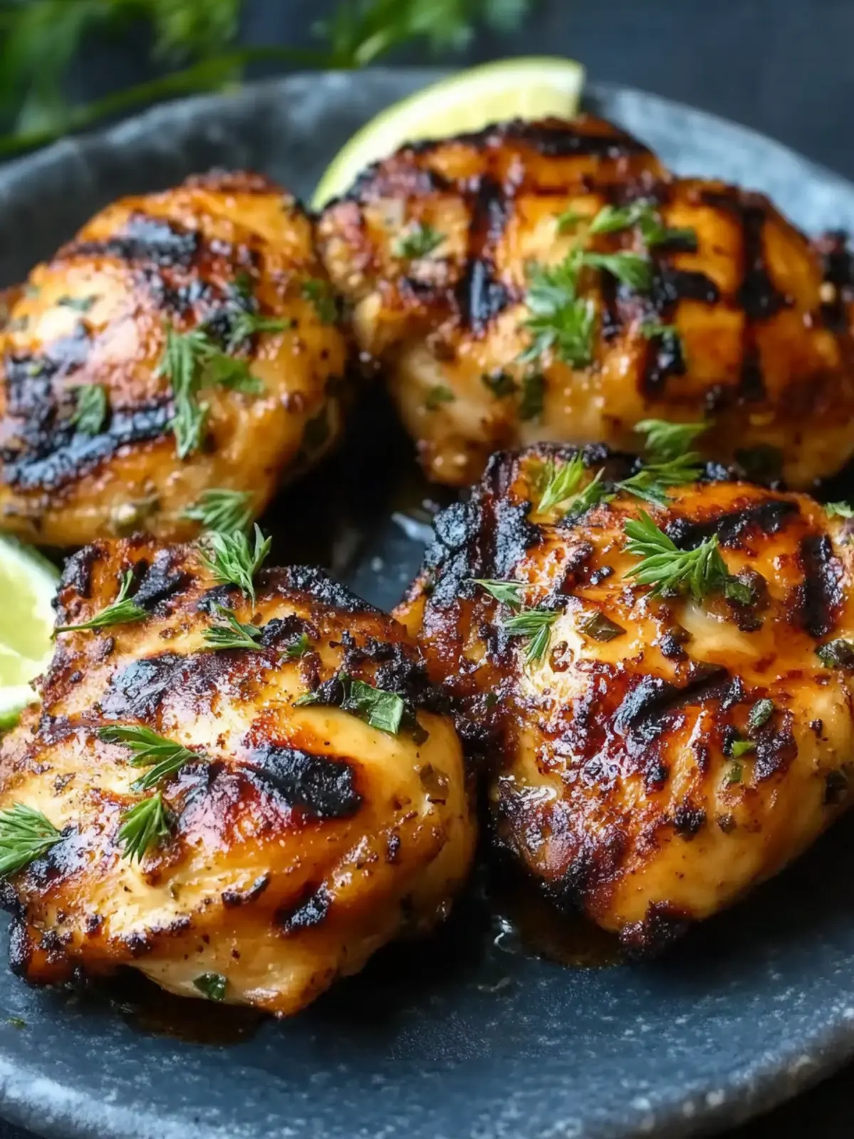 5 Minute Grilled Chicken Thighs