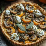 Pumpkin Sage & Mushroom Tart