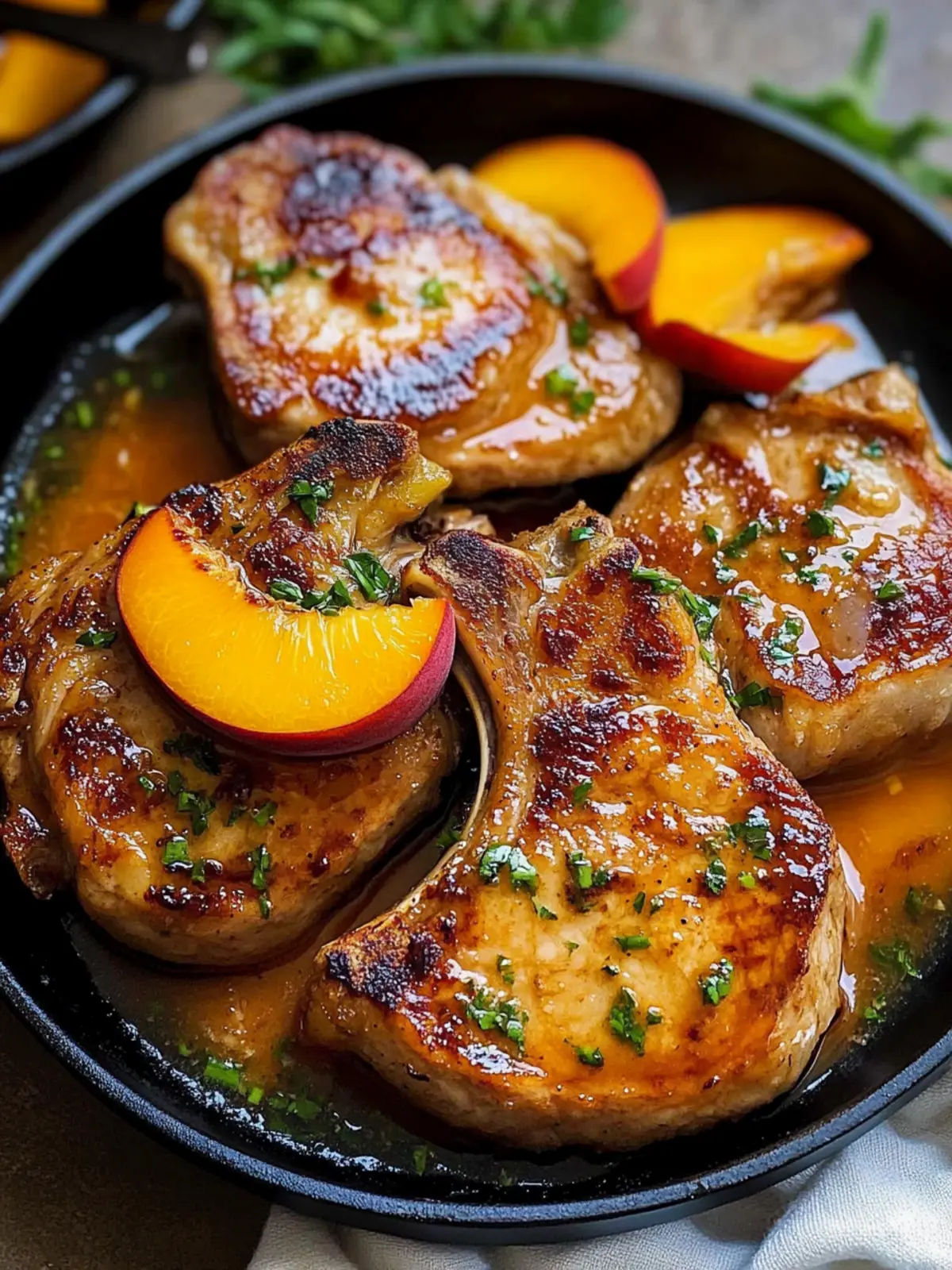 Sweet and Savory Peach Glazed Pork Chops You'll Love 5 Peach Glazed Pork Chops