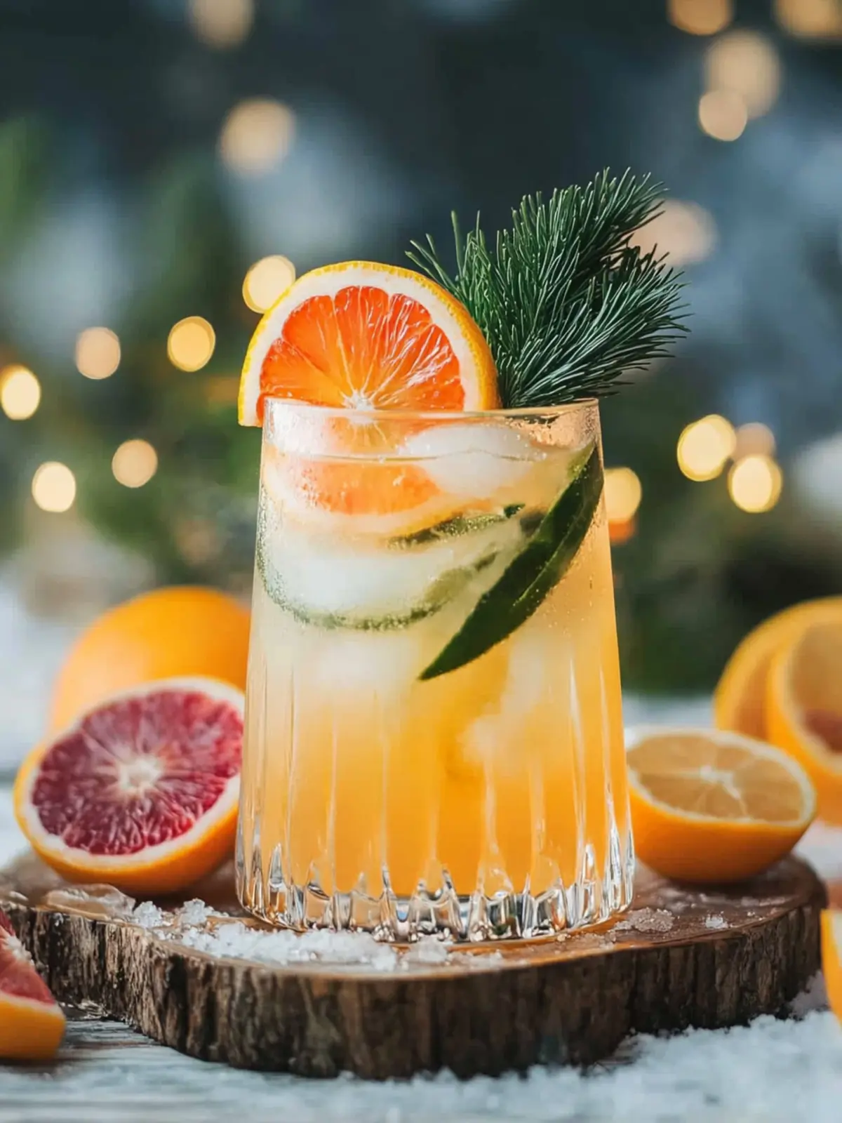 Winter Citrus Spritz Mocktail