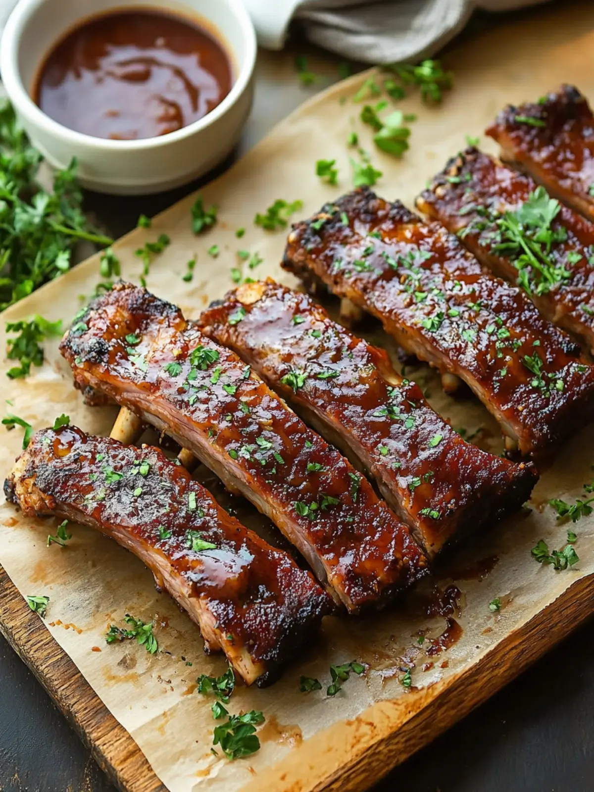 Honey Garlic Oven-Baked Barbecue Ribs