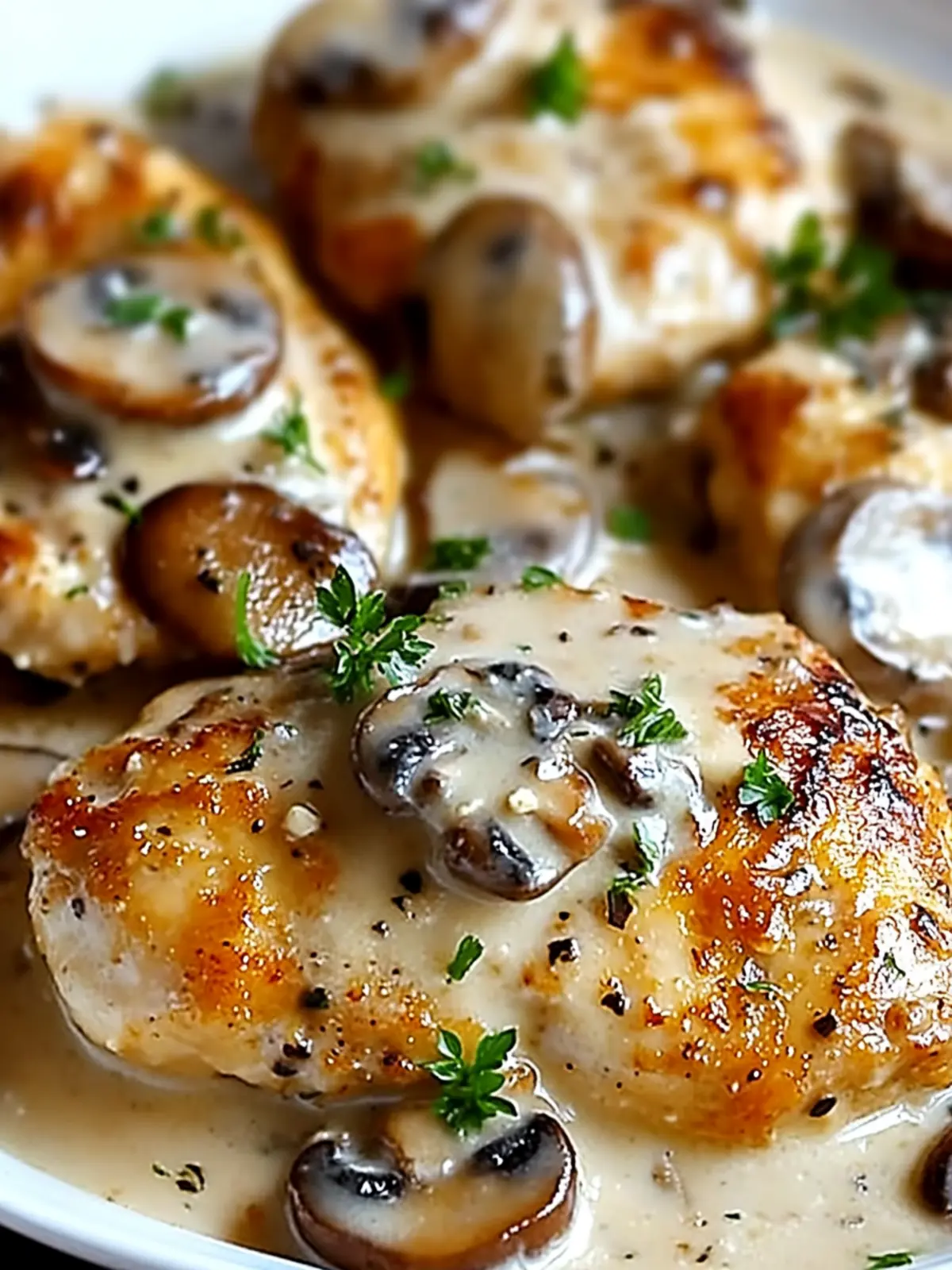Irresistibly Creamy Mushroom Asiago Chicken in Just 30 Minutes 4 Irresistibly Creamy Mushroom Asiago Chicken