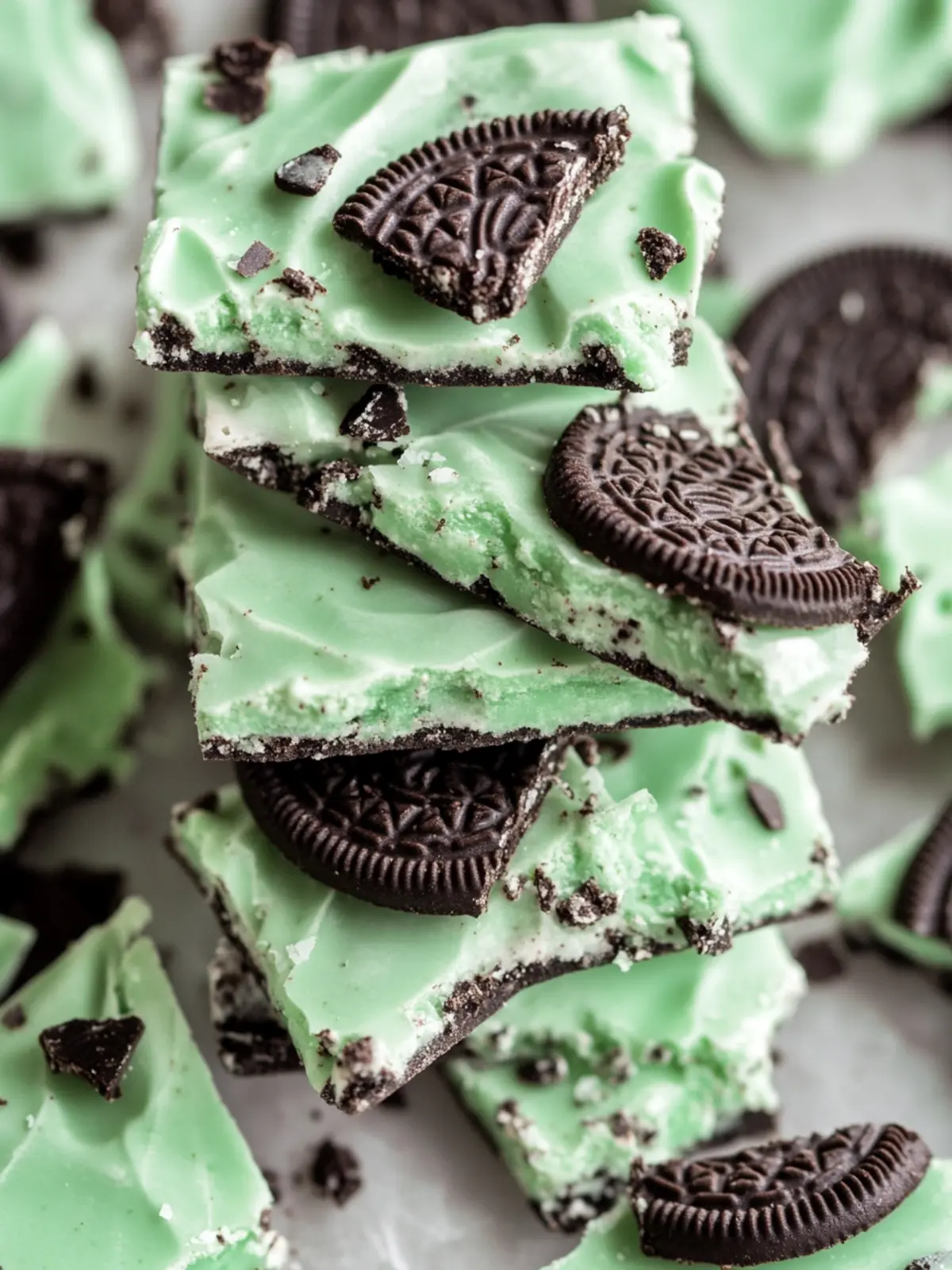 Mint Oreo Bark: The Ultimate 4-Ingredient No-Bake Treat 2 Mint Oreo Bark