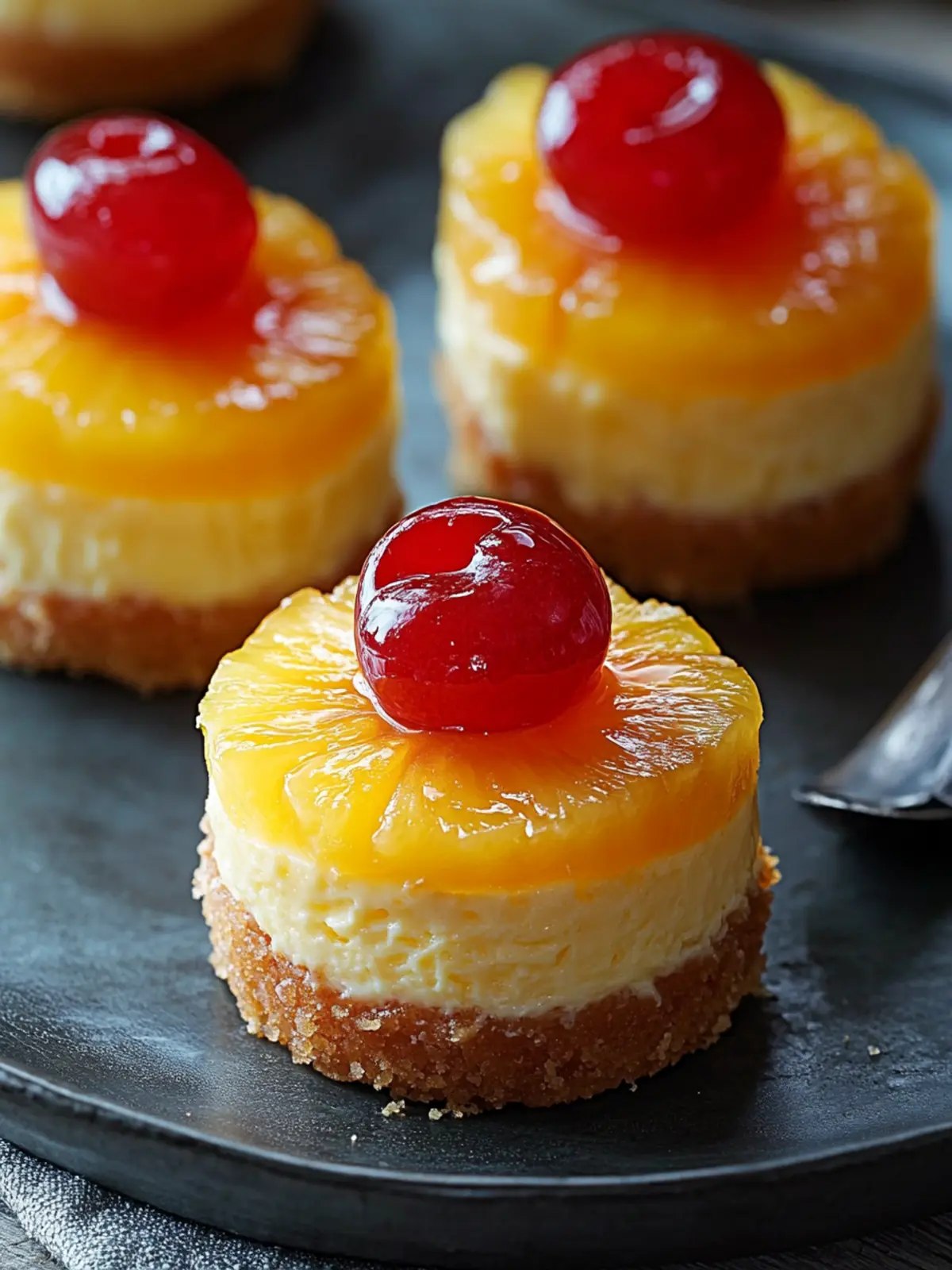 Mini Pineapple Upside Down Cheesecakes (Sweet, Tangy & Totally Irresistible!)