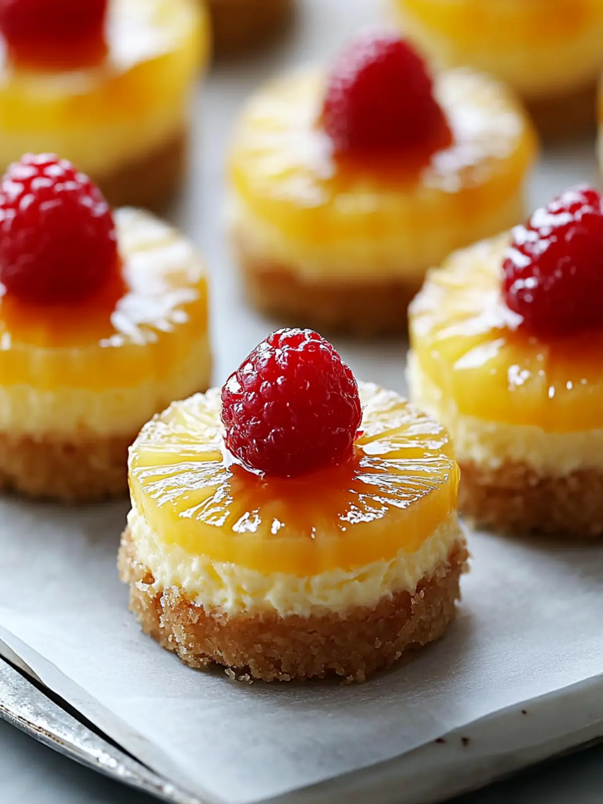 Mini Pineapple Upside Down Cheesecakes (Sweet, Tangy & Totally Irresistible!)