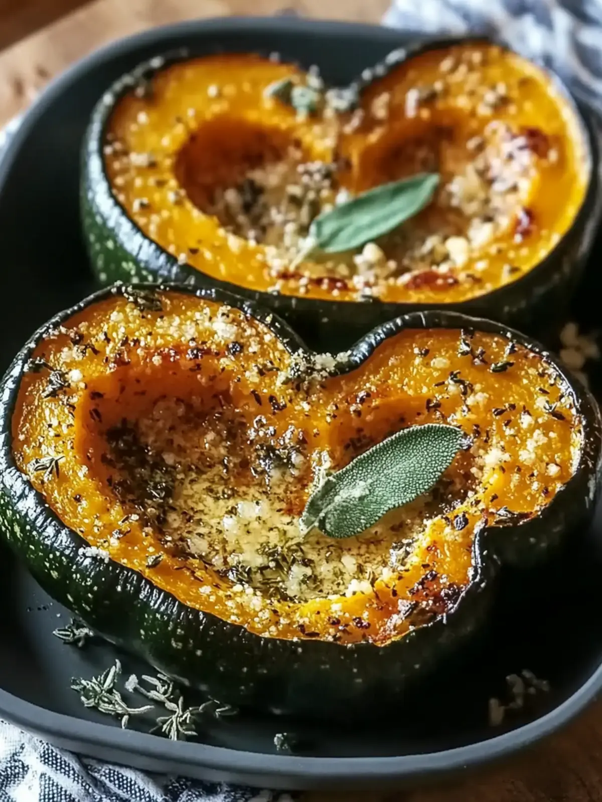 Parmesan Herb Roasted Acorn Squash: A Comforting Delight 5 Parmesan Herb Roasted Acorn Squash