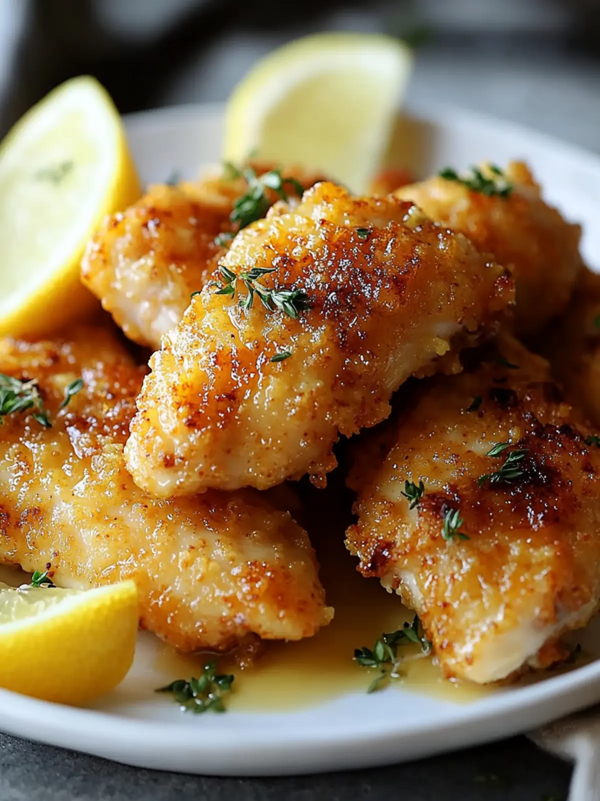 Crispy Zesty Lemon Pecorino Chicken Delight