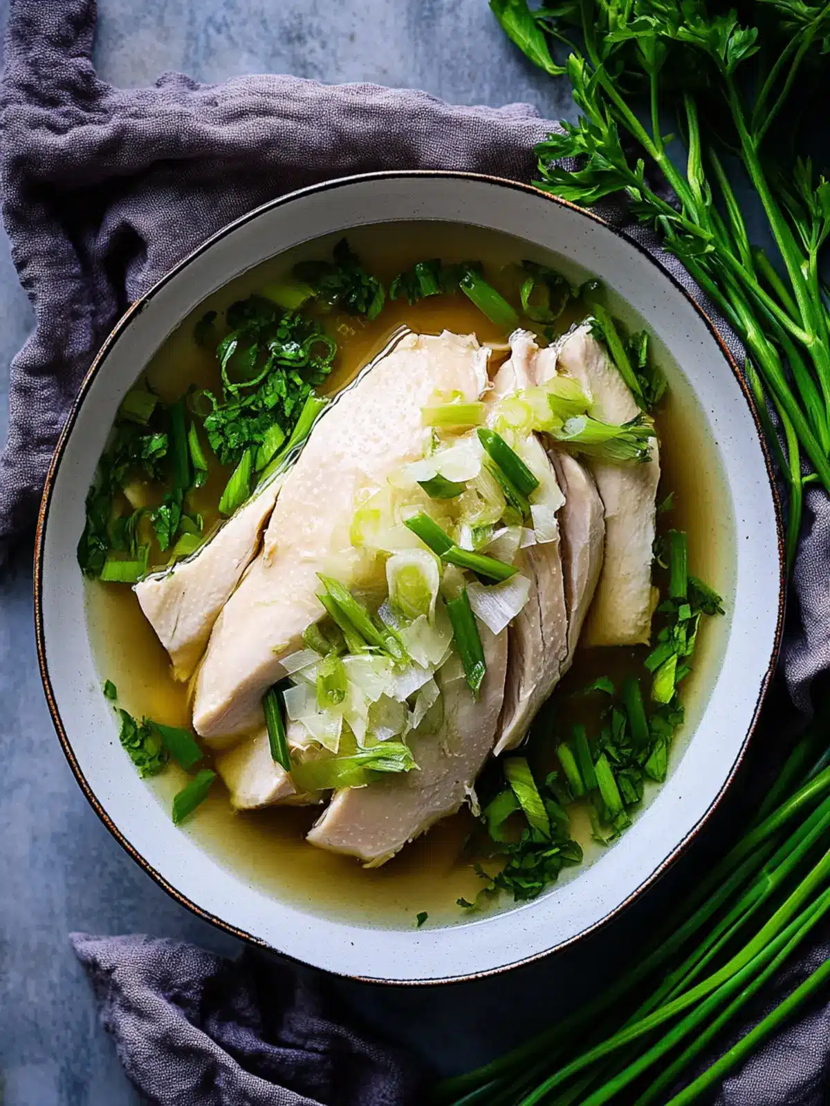 Ginger Scallion Poached Chicken