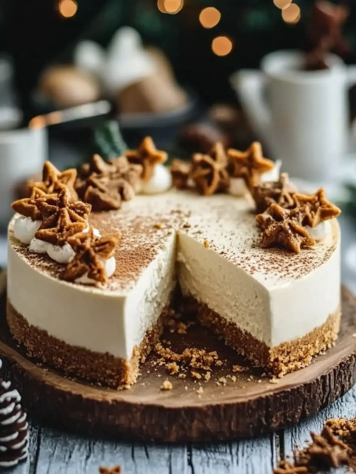 Easy Creamy Gingerbread Cheesecake