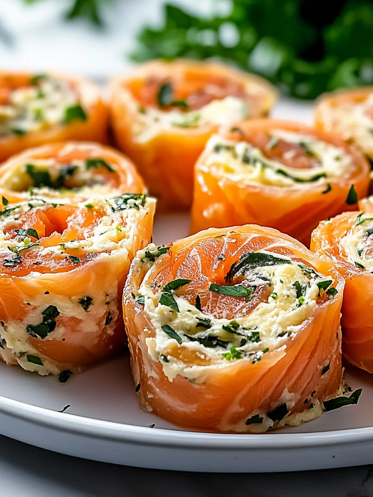 Stuffed Salmon Pinwheels