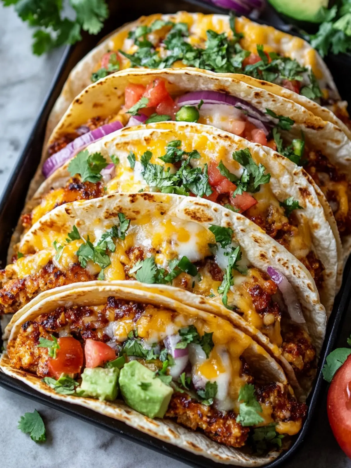 Oven-Baked Cheesy Tacos (Crispy & Loaded)