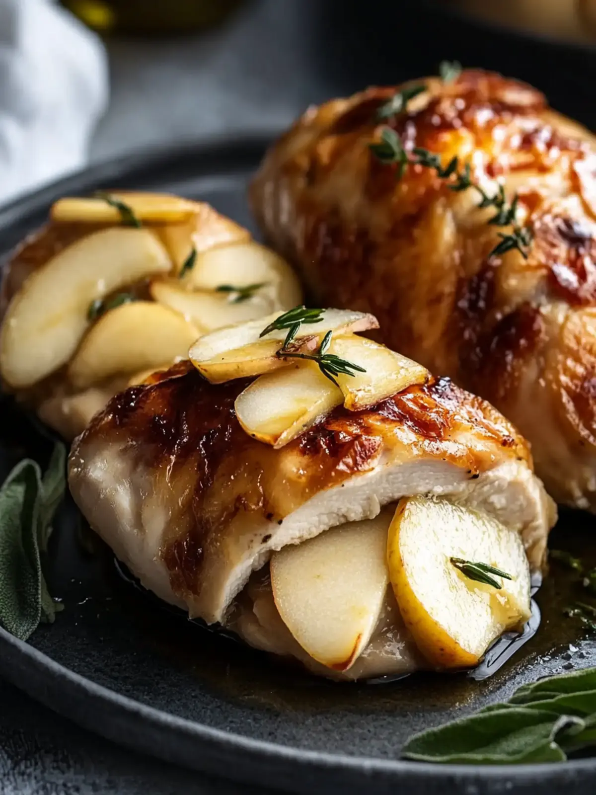 Apple and Brie Stuffed Chicken