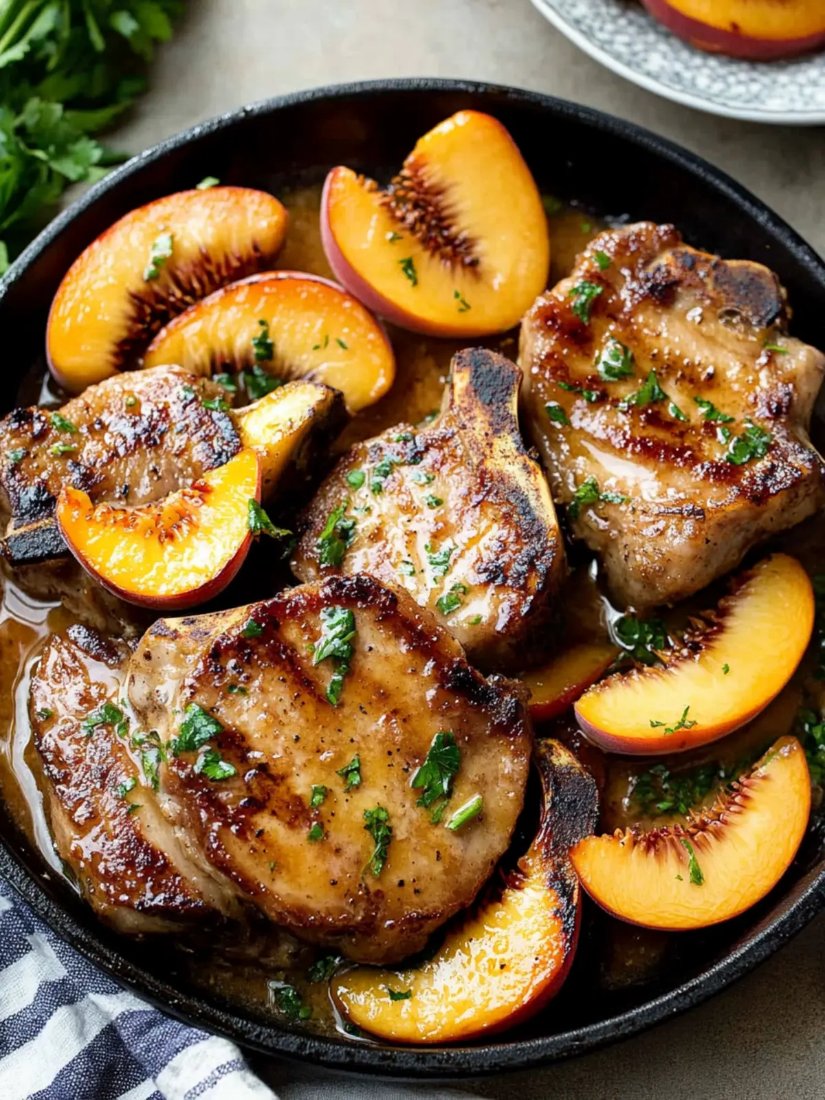 Sweet and Savory Peach Glazed Pork Chops You'll Love 3 Peach Glazed Pork Chops