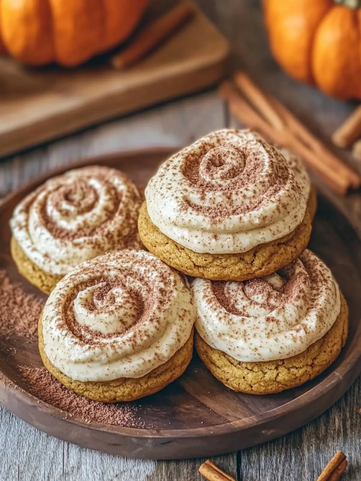 Soft Pumpkin Cookies with Cinnamon Frosting for Cozy Fall Days 3 Soft Pumpkin Cookies with Cinnamon Frosting