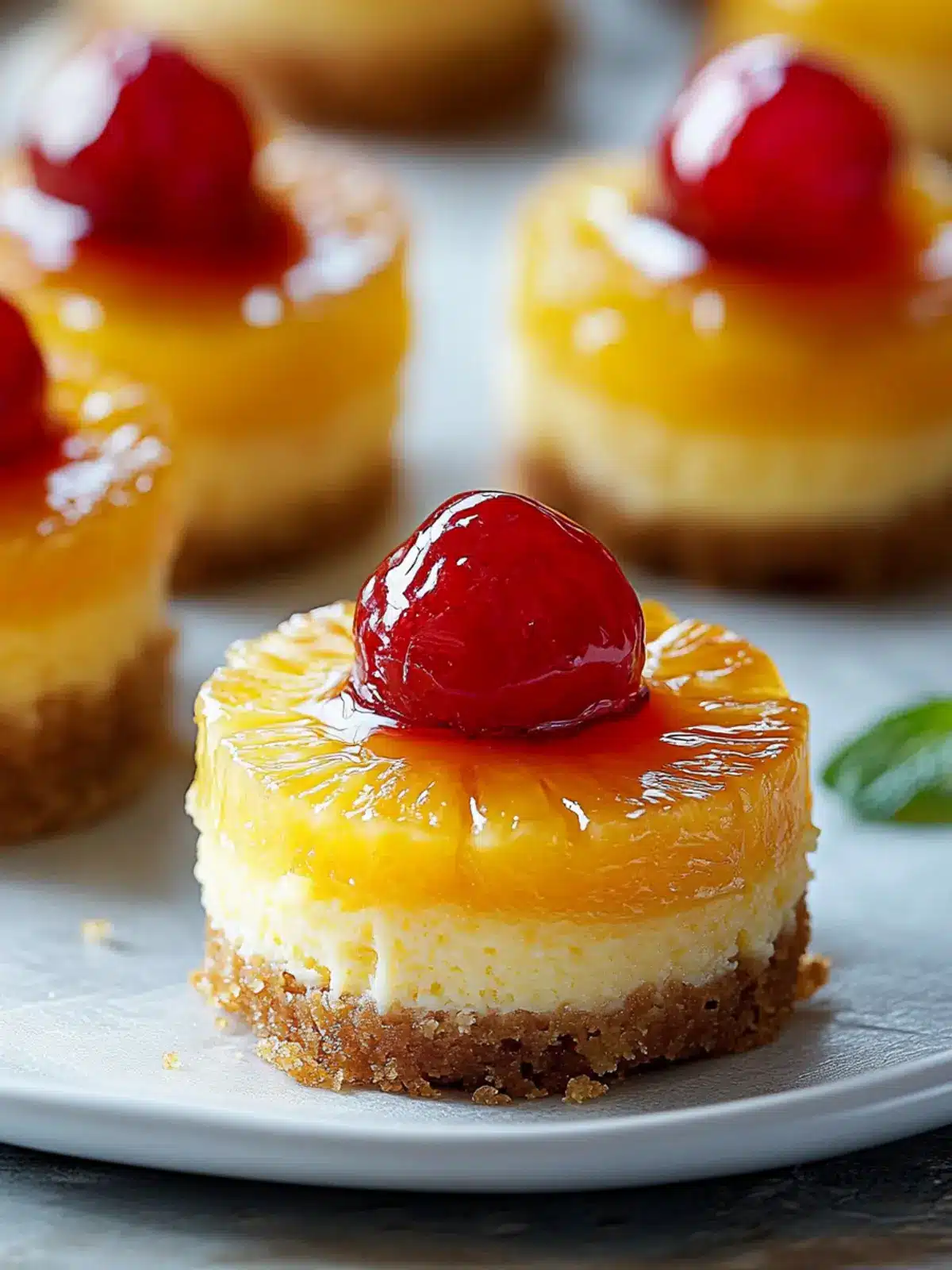 Mini Pineapple Upside Down Cheesecakes (Sweet, Tangy & Totally Irresistible!)