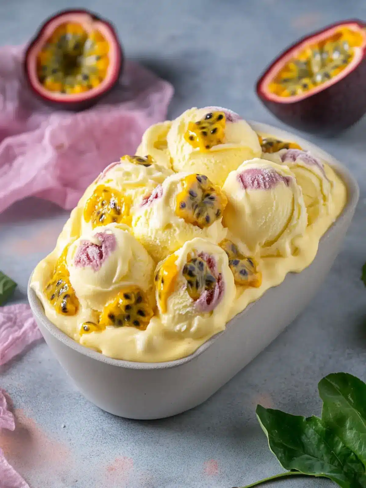 Passion Fruit Ice Cream