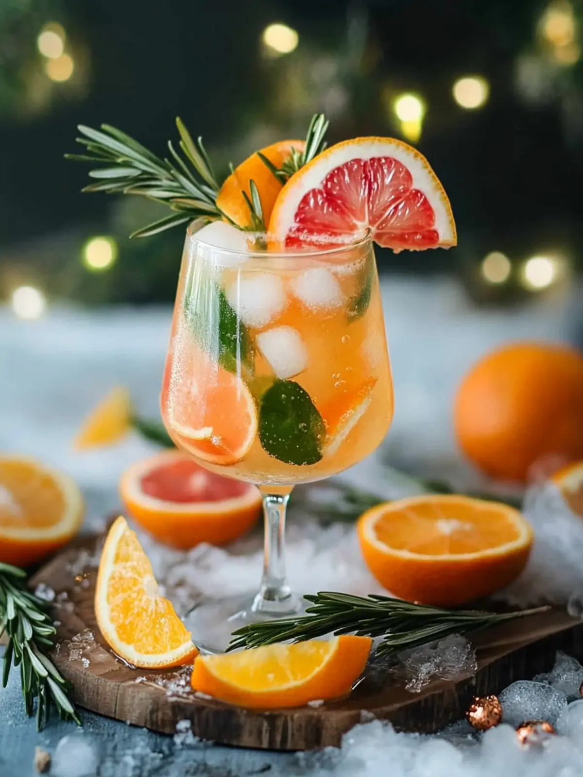 Winter Citrus Spritz Mocktail